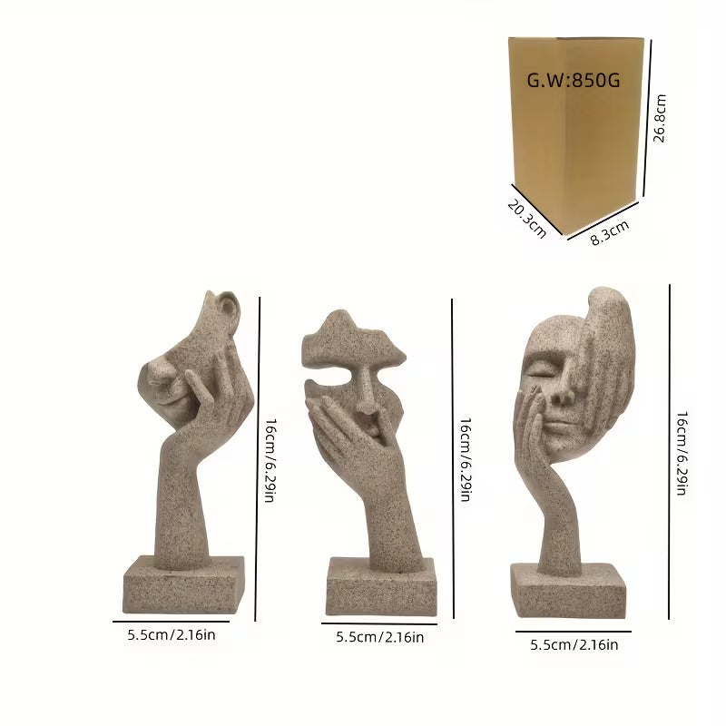 Lureto Sandstone Mask Sculpture