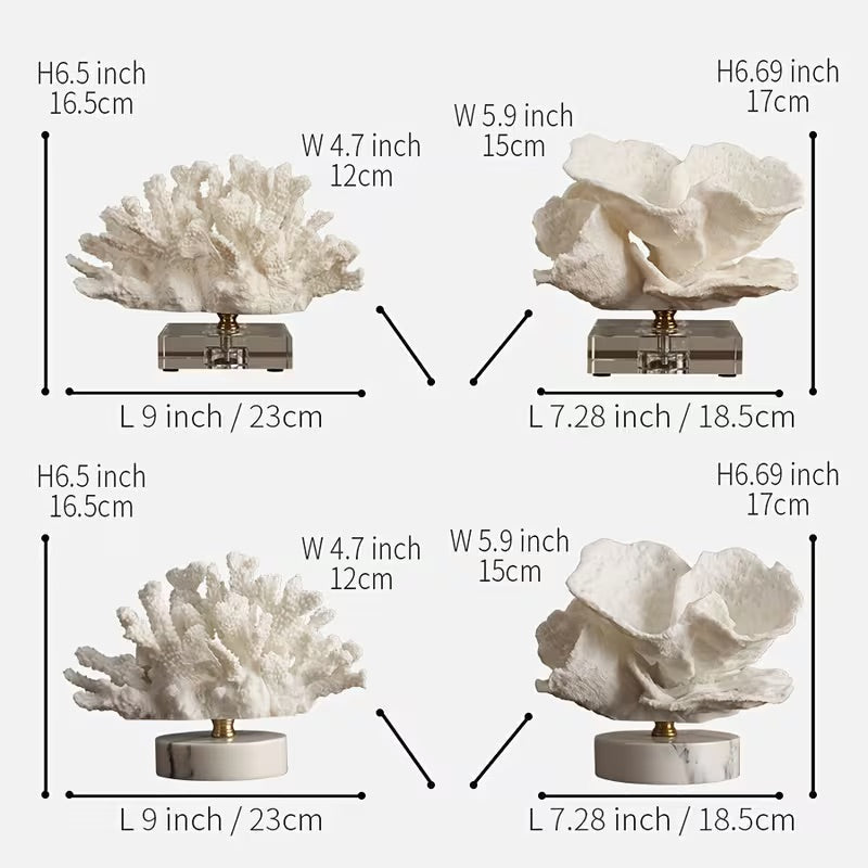 Lureto White Reef Sculpture