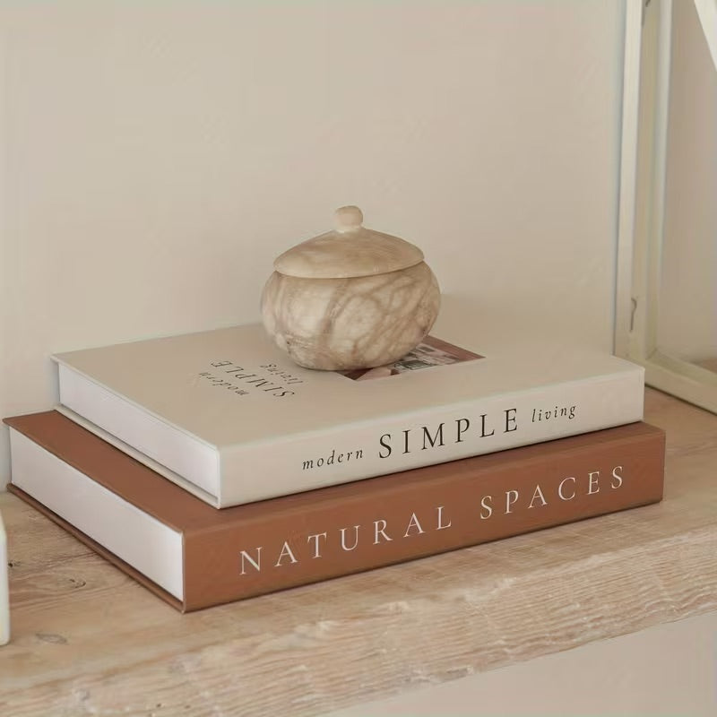 Lureto 2 Pcs Decorative Books