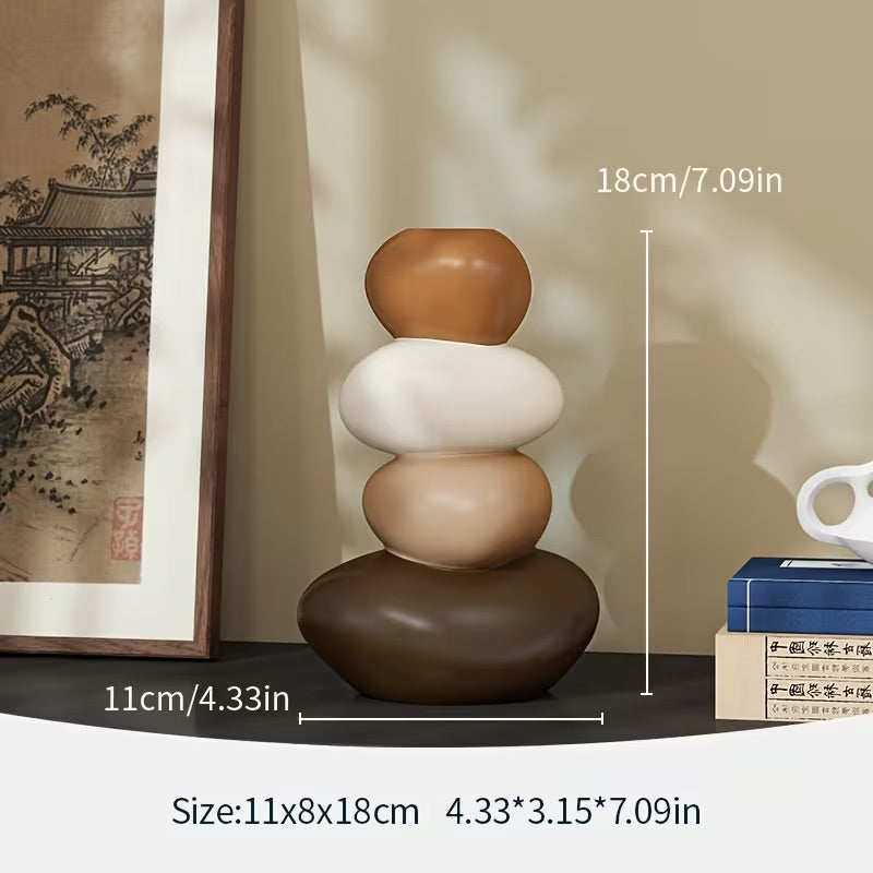 Lureto Geometric Ceramic Vase