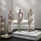 Lureto Set of 3 Thinker Statues