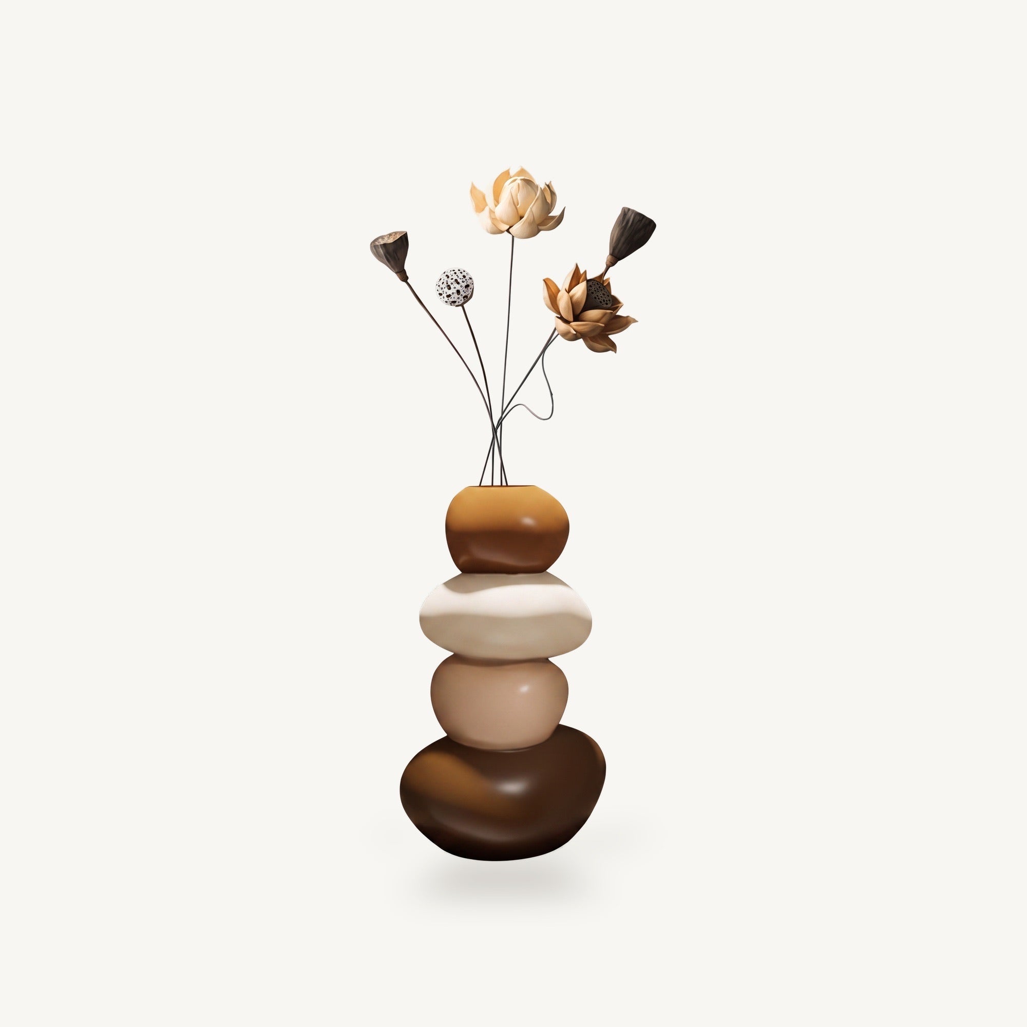 Lureto Geometric Ceramic Vase