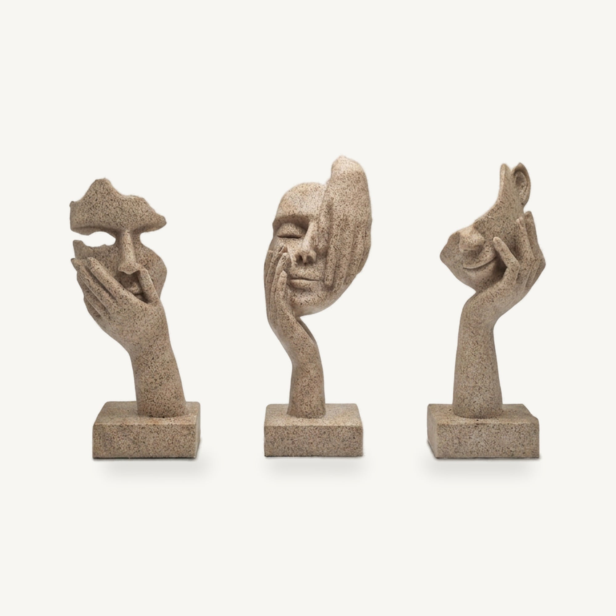 Lureto Sandstone Mask Sculpture